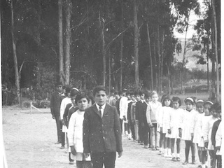 Estudiantes de la Escuela El Tangue