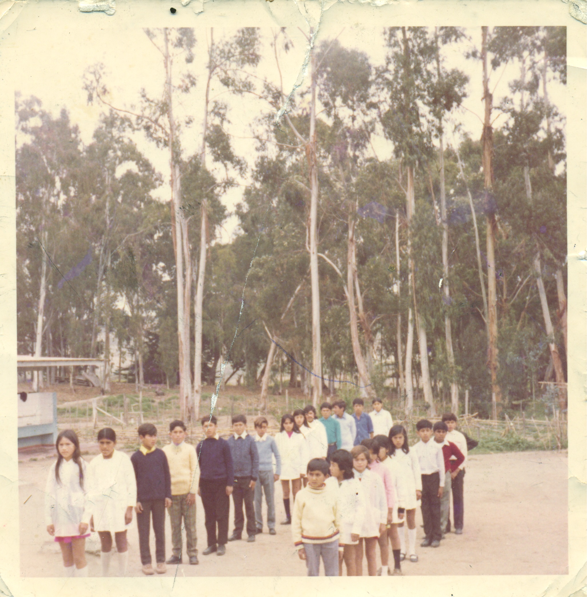 Estudiantes de la Escuela El Tangue