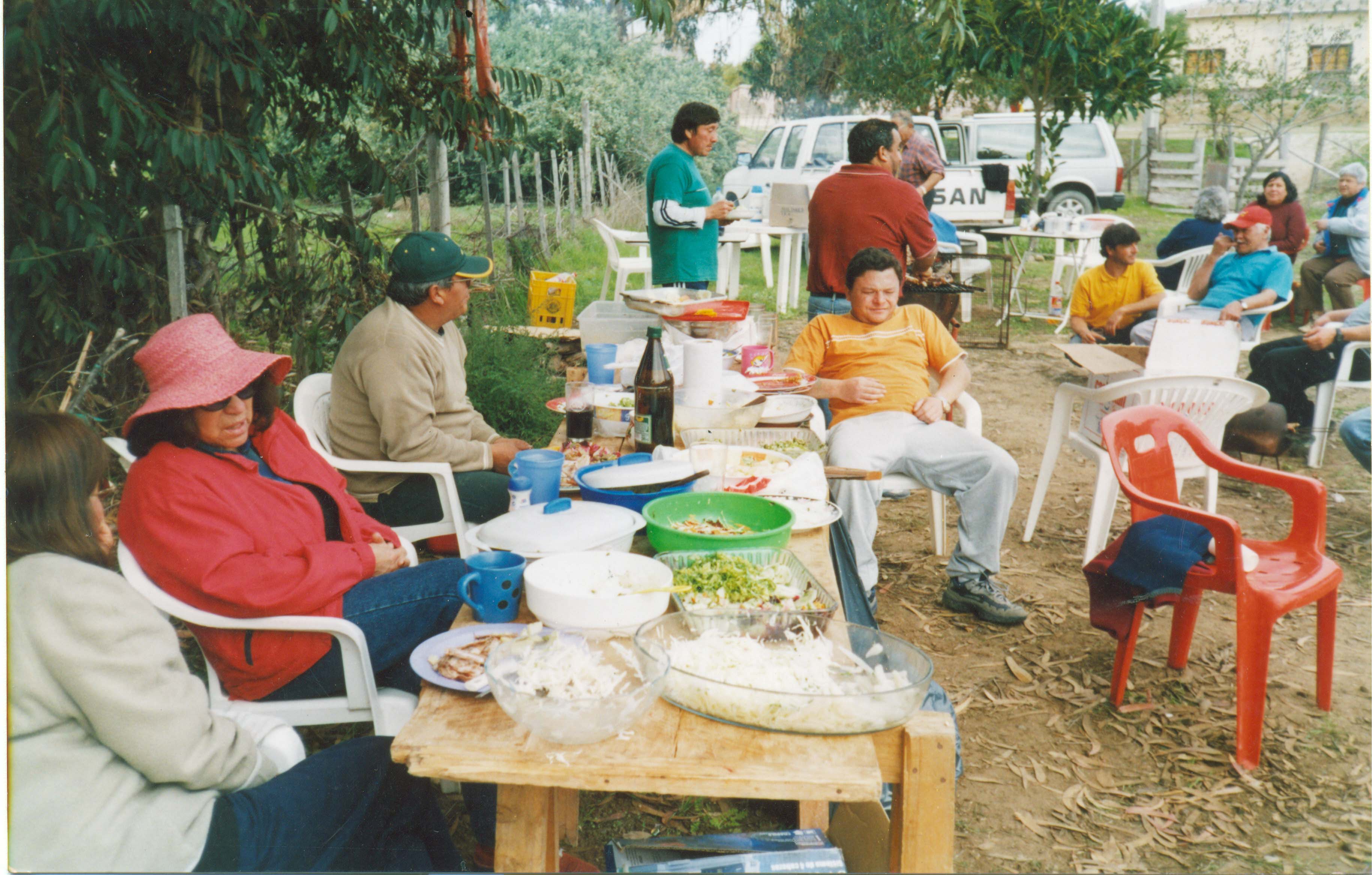 Paseo de aniversario de agrupación cultural