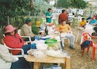 Paseo de aniversario de agrupación cultural