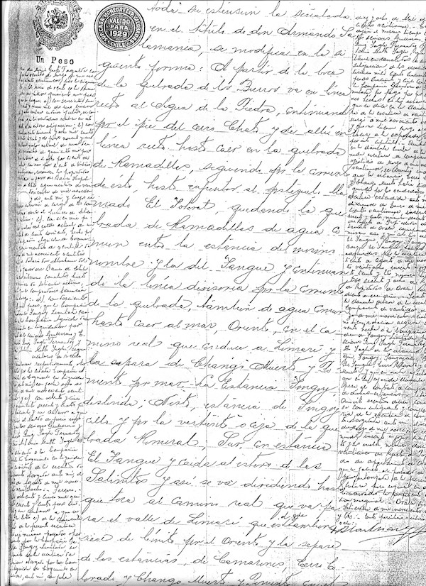 Escritura de la Sociedad Ganadera El Tangue Escritura de la Sociedad Ganadera El Tangue