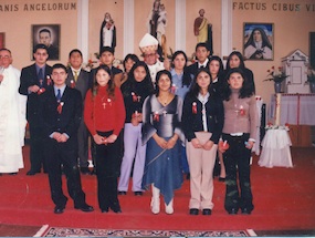 Confirmación en la iglesia Santa Rosa de Lima