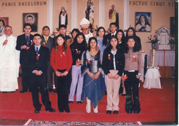 Confirmación en la iglesia Santa Rosa de Lima