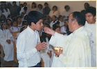 Primera comunión en la iglesia Santa Rosa de Lima