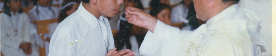 Primera comunión en la iglesia Santa Rosa de Lima