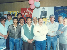 Socios de la agrupación cultural "David León Tapia"