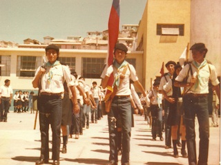 Boys scouts de la Escuela F-174 de Tongoy