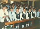 Primera comunión en capilla Santo Toribio