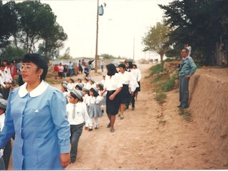 Desfile de fiestas patrias en Altovalsol