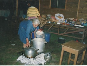 Cocinando para el club deportivo