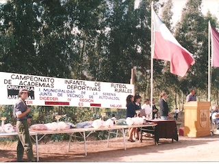 Premiación de campeonato de fútbol infantil