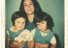 Nury Ramírez y sus hijas