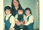 Nury Ramírez y sus hijas Nury Ramírez y sus hijas