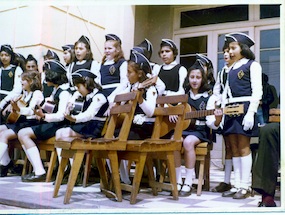 Grupo folklórico del colegio General Velásquez de Puchuncaví