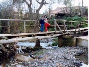 Puente en la calle Ruperto Bernal de Puchuncaví