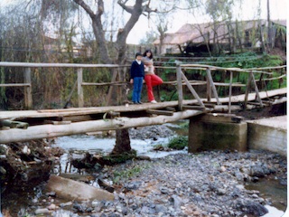 Puente en la calle Ruperto Bernal de Puchuncaví