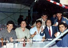 Amigos celebran fiestas patrias Amigos celebran fiestas patrias