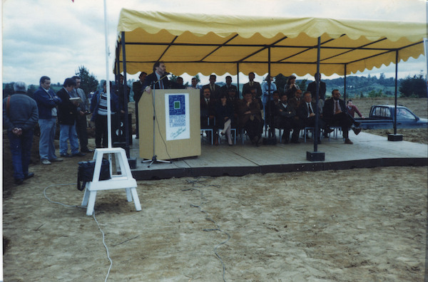 Ceremonia de inauguración de la población Playa Raquel