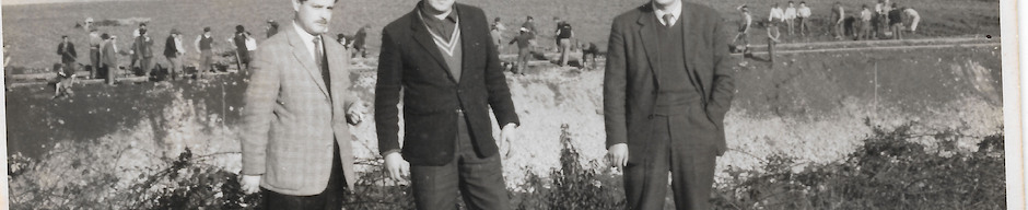Obras en vías férreas dañadas por el terremoto de 1960 Obras en vías férreas dañadas por el terremoto de 1960