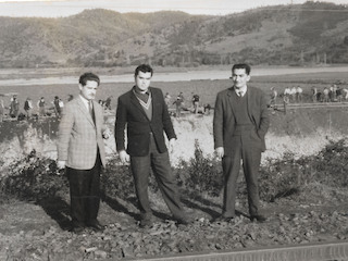 Obras en vías férreas dañadas por el terremoto de 1960 Obras en vías férreas dañadas por el terremoto de 1960