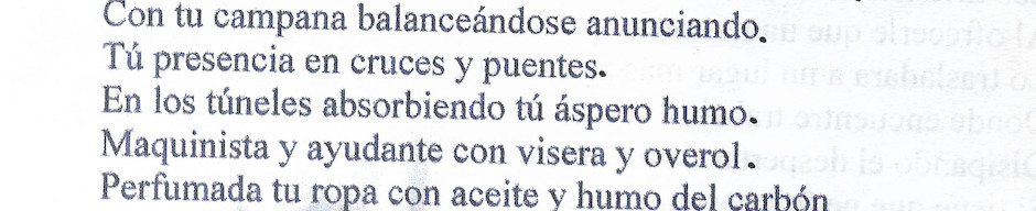 Poema "Locomotora" Poema "Locomotora"