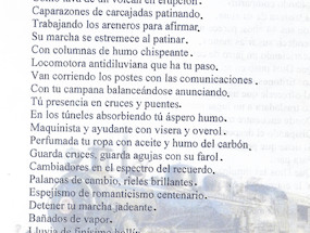 Poema "Locomotora"