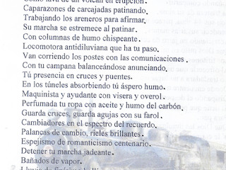 Poema "Locomotora"