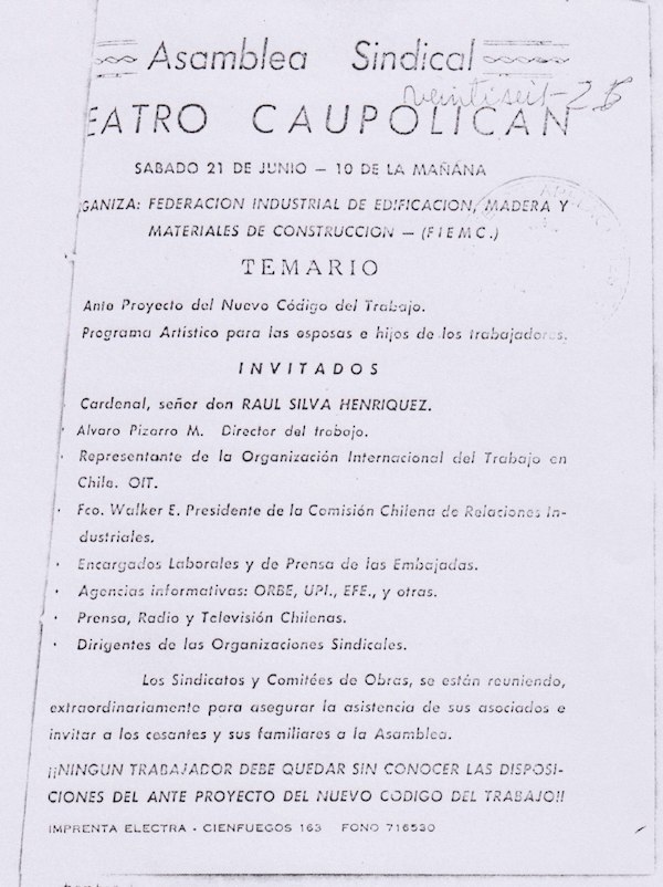 "Caupolicanazo de la construcción" "Caupolicanazo de la construcción"