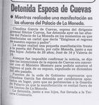 Detención de Claudina García Detención de Claudina García