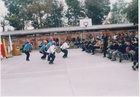 Presentación de baile chino en la escuela La Florida