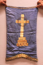 Estandarte de la agrupación Cruz de Mayo de los Chacayes