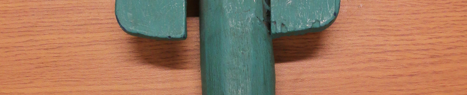 Flauta verde de alas con punta