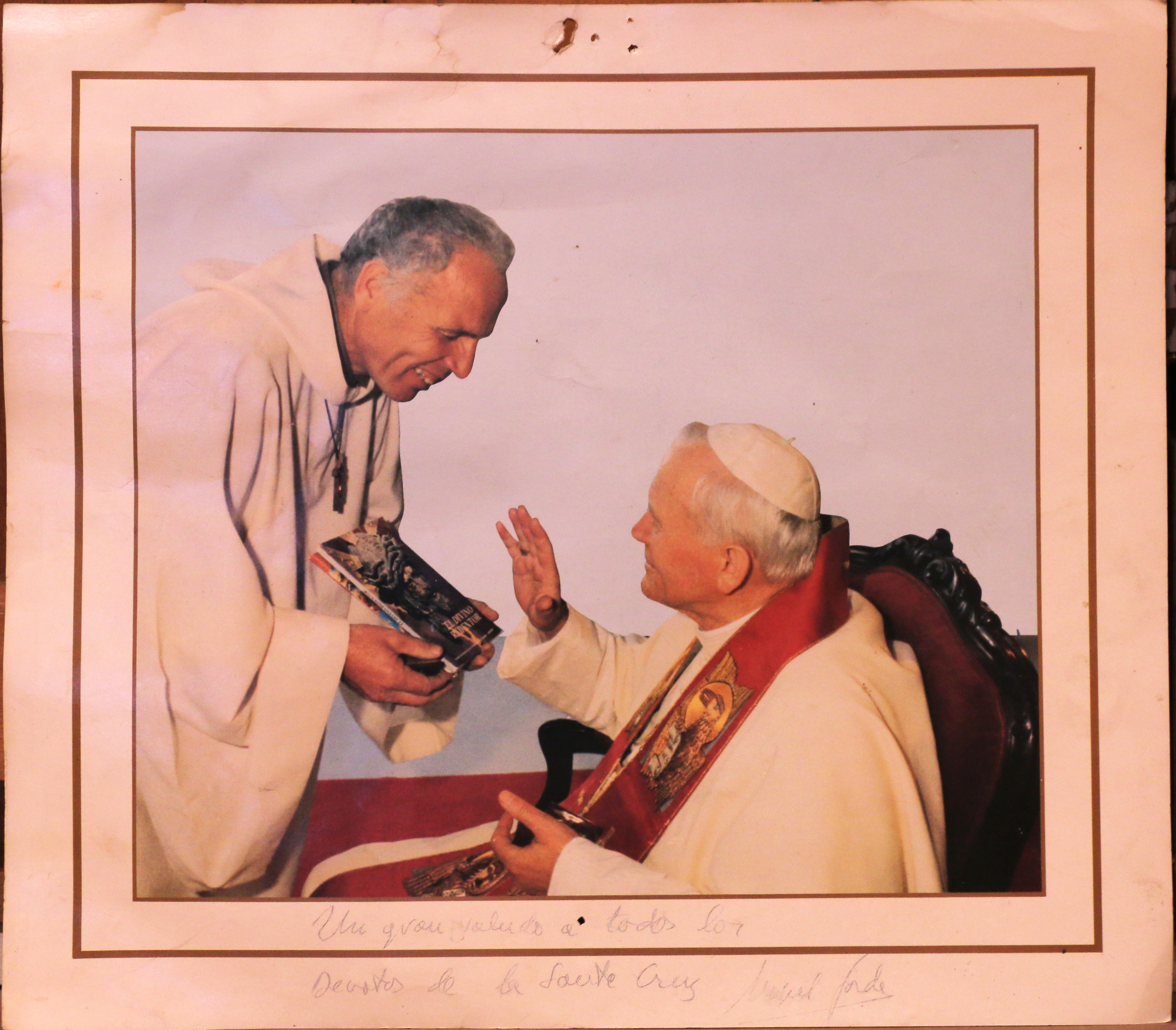 Papa Juan Pablo II y el sacerdote Miguel Sordo Papa Juan Pablo II y el sacerdote Miguel Sordo