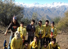 Agrupación de baile religioso en el cerro Mercacha