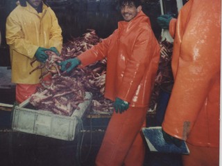 Extracción de centolla en Punta Arenas