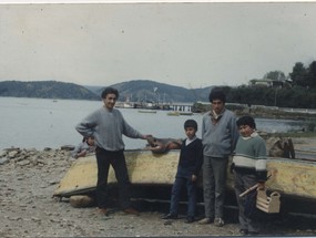 Pescadores en la caleta El Membrillo