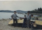 Pescadores en la caleta El Membrillo