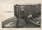 Tren descarrilado en el muelle de Lago Ranco Tren descarrilado en el muelle de Lago Ranco