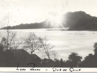 Atardecer en el lago Ranco