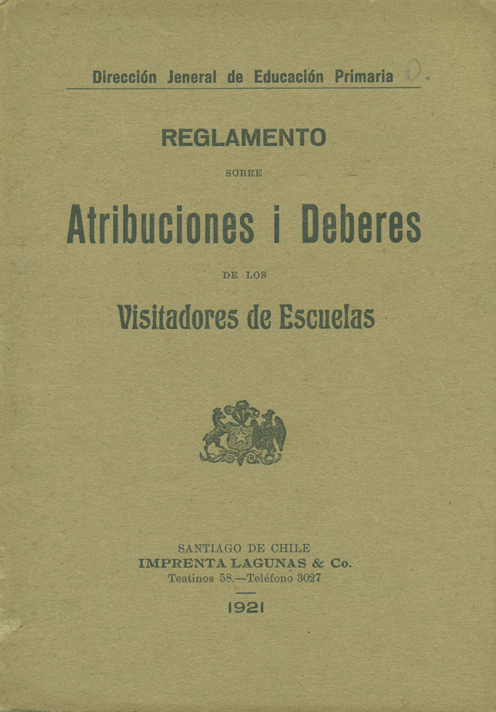 Reglamento de visitadores de escuelas Reglamento de visitadores de escuelas
