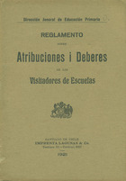Reglamento de visitadores de escuelas Reglamento de visitadores de escuelas
