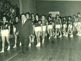 Inauguración de campeonato de básquetbol