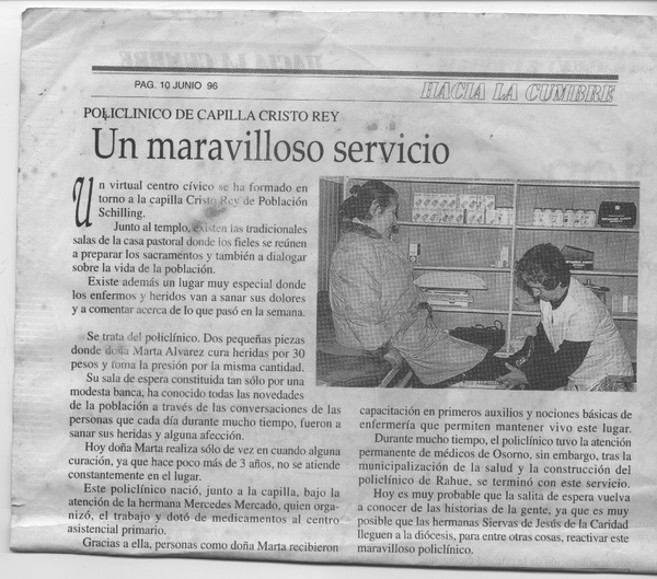 Policlínico de la capilla Cristo Rey Policlínico de la capilla Cristo Rey