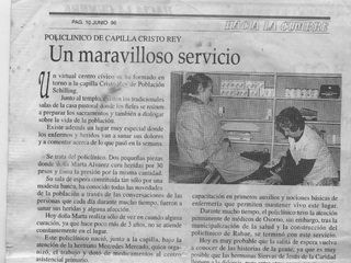 Policlínico de la capilla Cristo Rey Policlínico de la capilla Cristo Rey