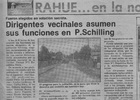 Población Schilling en el Diario Austral Población Schilling en el Diario Austral