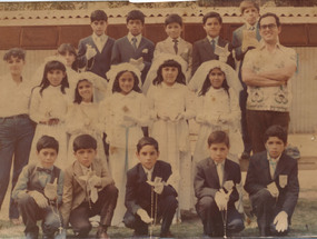 Primera comunión en la escuela Primera comunión en la escuela