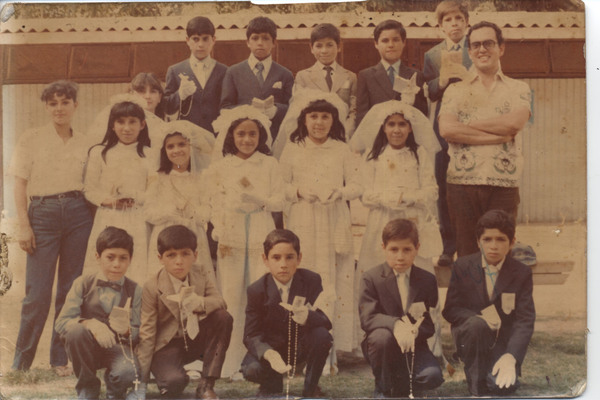 Primera comunión en la escuela