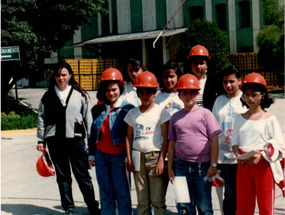 Visita de los hijos de los trabajadores