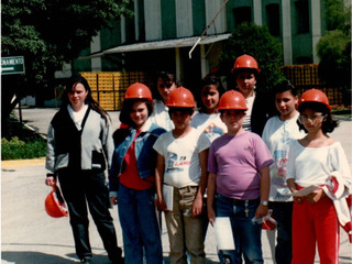 Visita de los hijos de los trabajadores