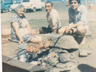 Asado en la playa Asado en la playa